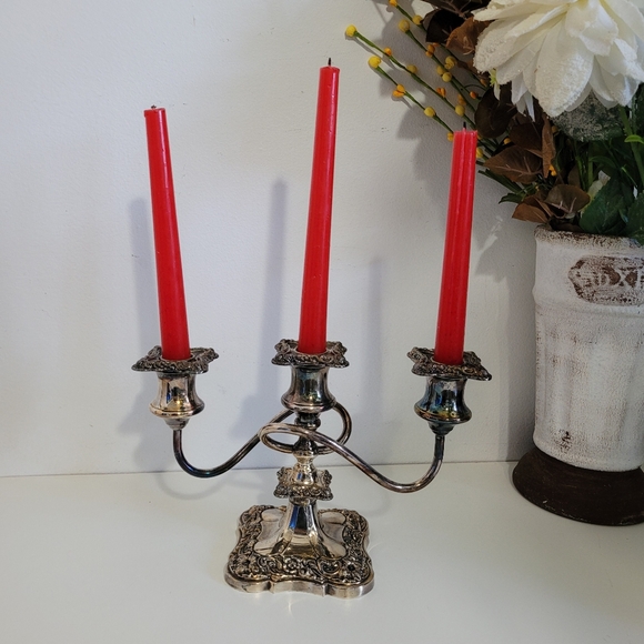 Vintage Art Nouveau Benedict Proctor Silver Plated Candle Holder - Picture 4 of 7